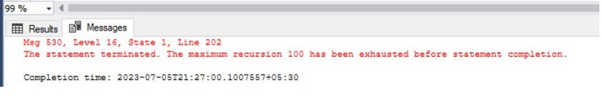 Recursive CTE Example